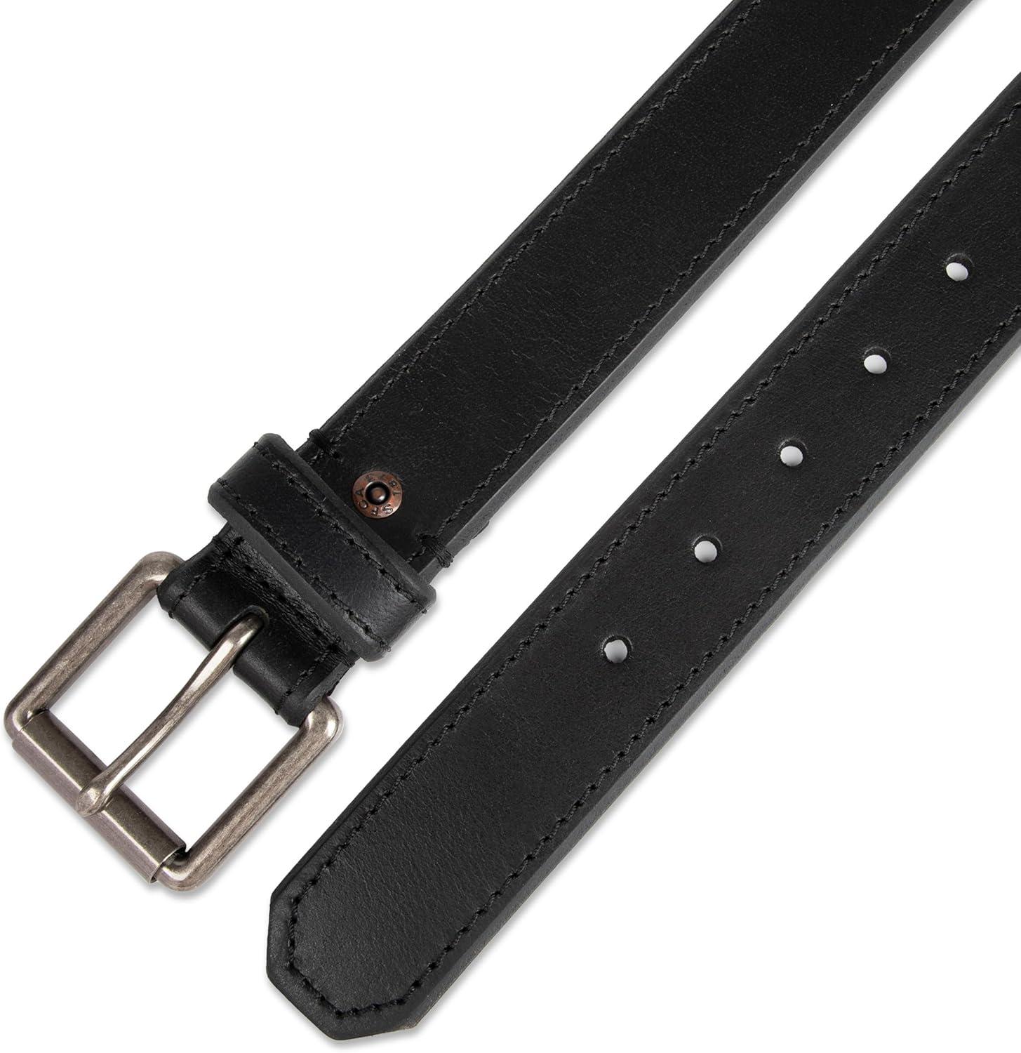 imageLevis Mens Casual Leather Belt Classic Strap for Jeans amp Everyday WearBlack