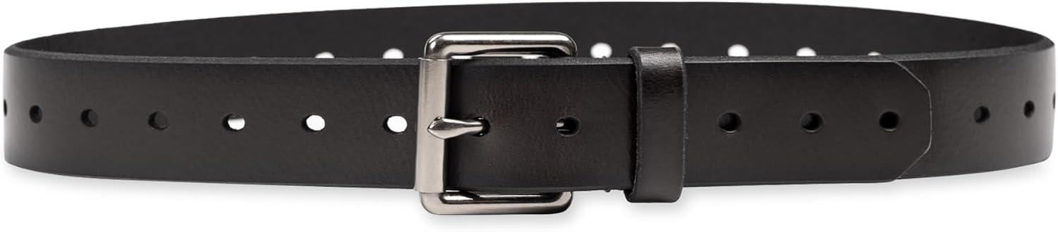imageLevis Mens Casual Leather Belt Classic Strap for Jeans amp Everyday WearBlack Perforate