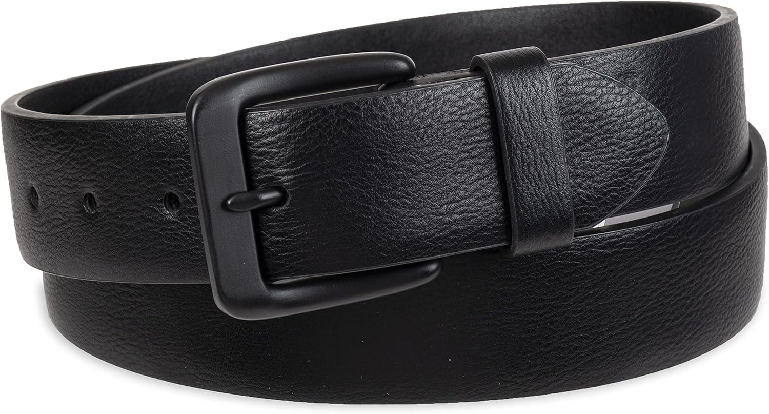 imageLevis Mens Casual Leather Belt Classic Strap for Jeans amp Everyday WearBlack Stretch