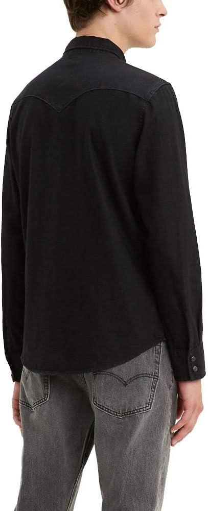 imageLevis Mens Classic Western Shirt Also Available in Big amp TallBlack Rinse