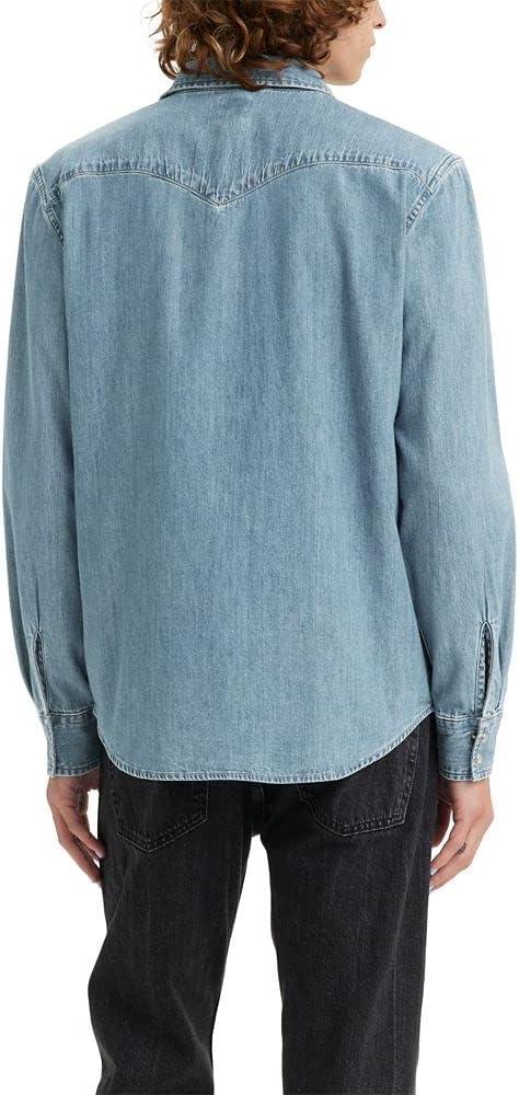 imageLevis Mens Classic Western Shirt Also Available in Big amp TallFranklin Stone Wash
