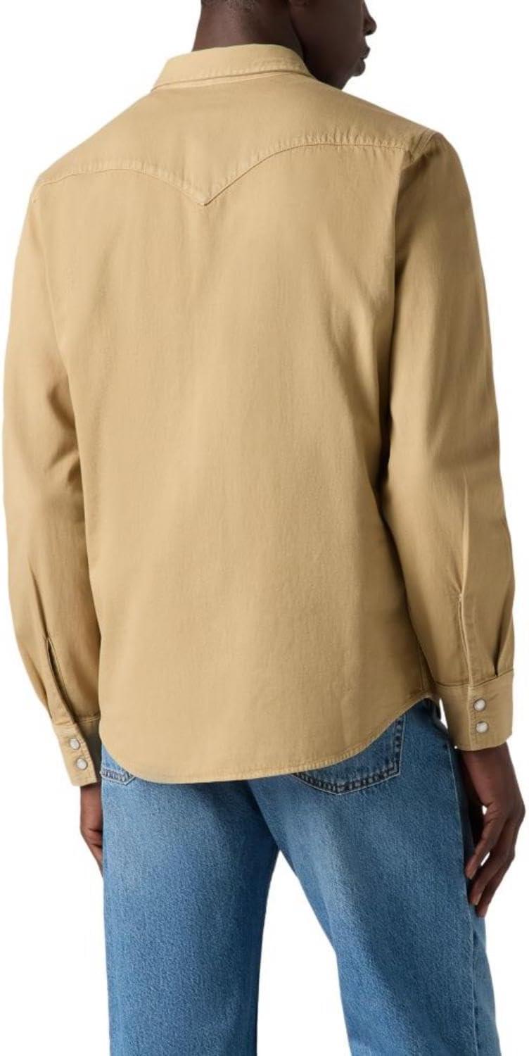 imageLevis Mens Classic Western Shirt Also Available in Big amp TallLuka Harvest Gold