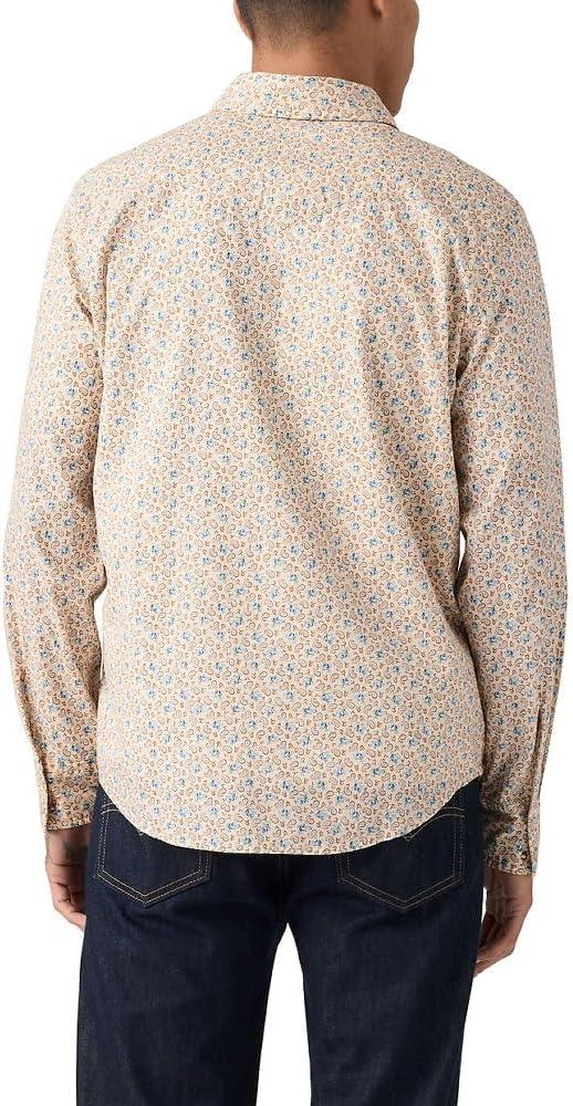 imageLevis Mens Classic Western Shirt Also Available in Big amp TallNew Carsen Ditsy Oatmeal