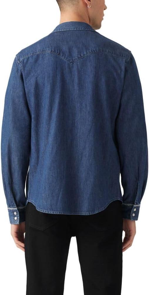 imageLevis Mens Classic Western Shirt Also Available in Big amp TallNew Hat Creek Mid Wash