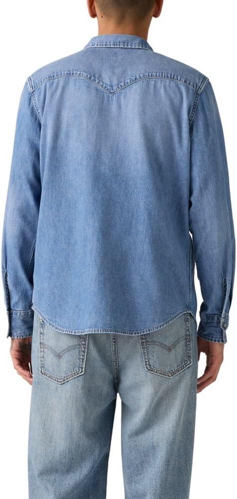 imageLevis Mens Classic Western Shirt Also Available in Big amp TallThe Vanisher Shrink to Fit