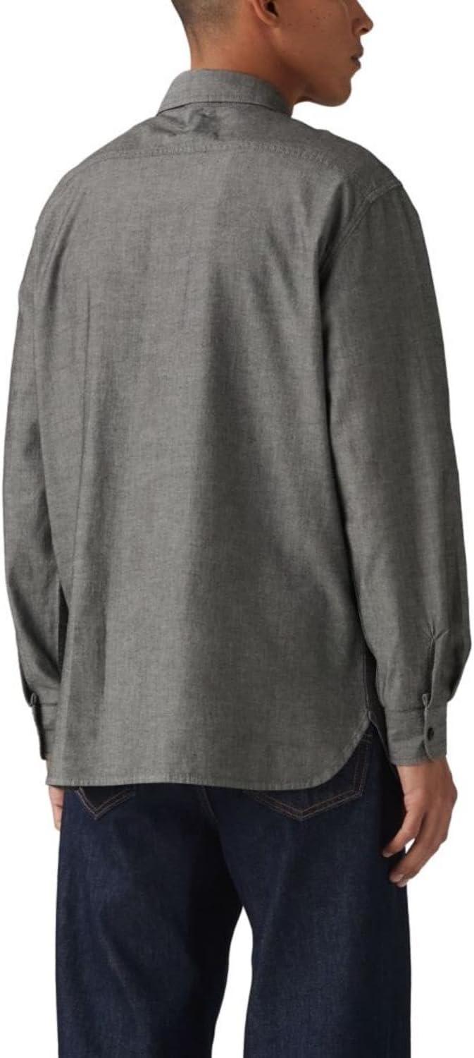 imageLevis Mens Classic Worker Long Sleeve ShirtPhillips Black Chambray