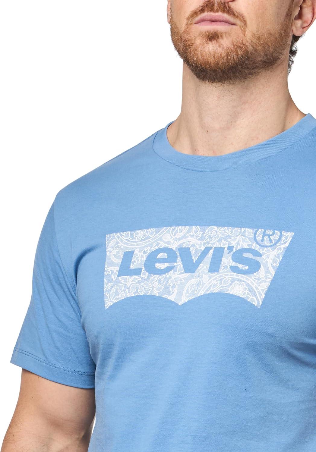 imageLevis Mens Graphic Tee Also Available in Big amp TallBatwing Quiet Harbor