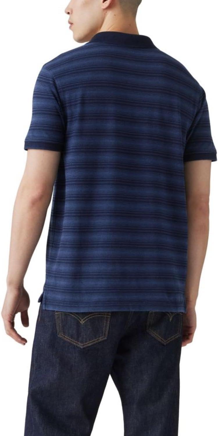 imageLevis Mens Housemark PoloRayn Stripe Dark Indigo Pique