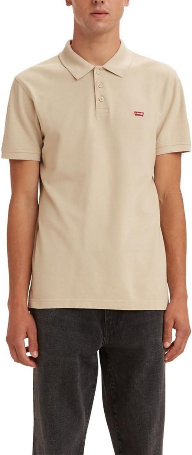 imageLevis Mens Housemark PoloSahara Khaki Pique