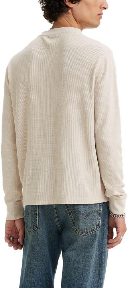 imageLevis Mens Long Sleeve Thermal 3 Button HenleyRainy Day