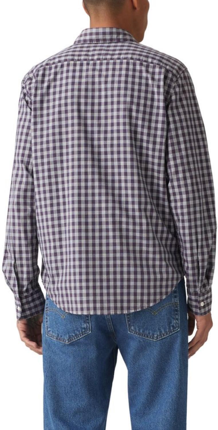 imageLevis Mens OverallJoel Plaid Dress Blues