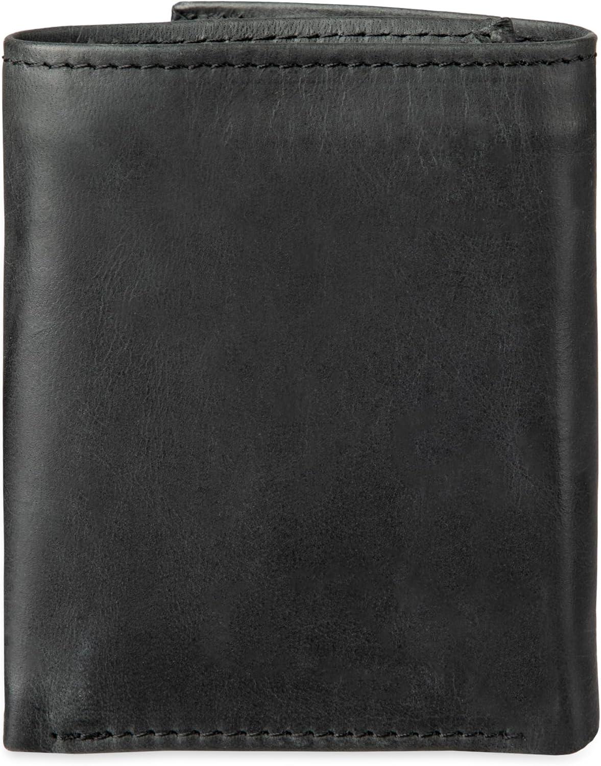imageLevis Mens RFID Trifold WalletSleek and Slim Includes ID Window and Credit Card HolderBlack Slim