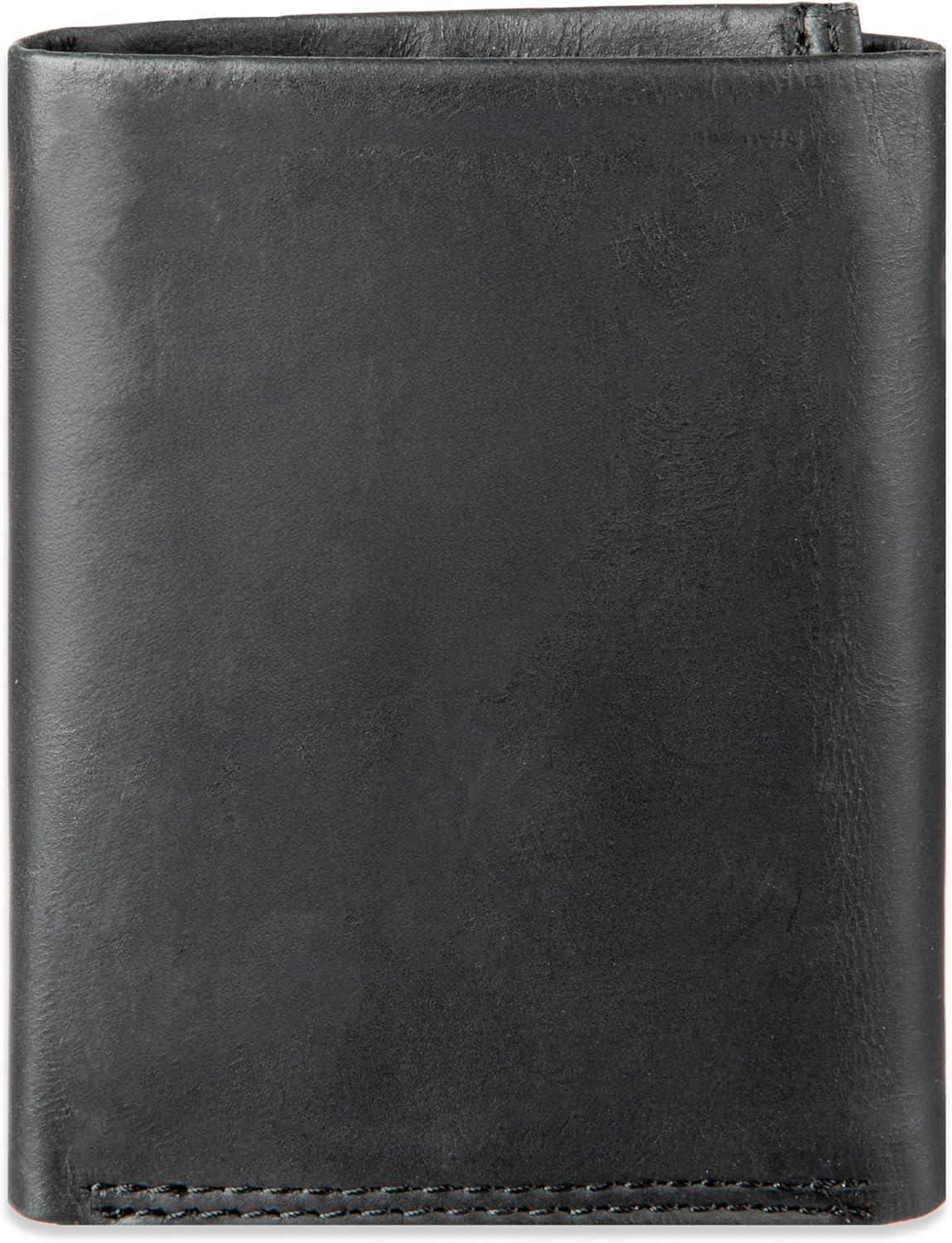imageLevis Mens RFID Trifold WalletSleek and Slim Includes ID Window and Credit Card HolderBlack Xcap