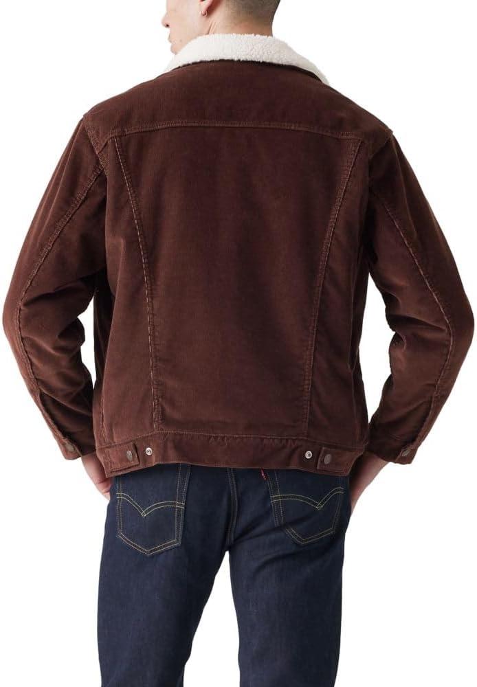 imageLevis Mens Relaxed Fit Sherpa TruckerNew Chicory Coffee
