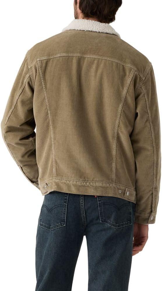 imageLevis Mens Relaxed Fit Sherpa TruckerNew Timber Wolf Non Stretch