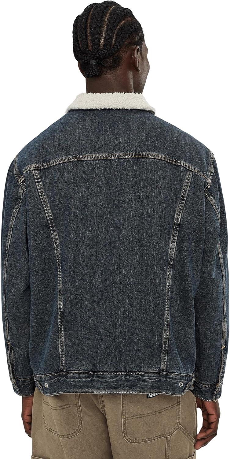 imageLevis Mens Relaxed Fit Sherpa TruckerNight Shadows