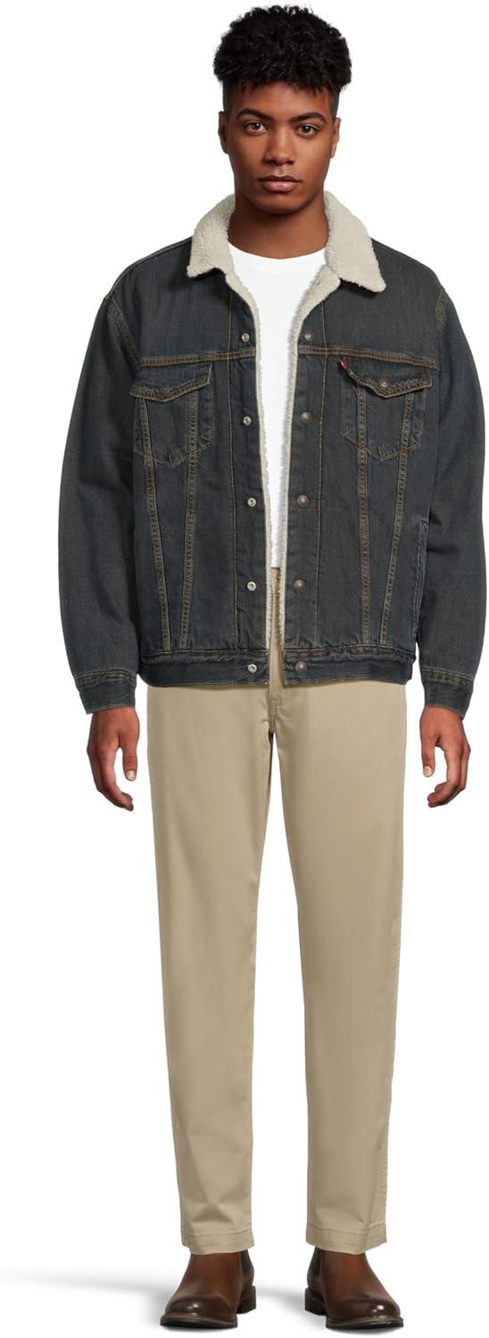 imageLevis Mens Relaxed Fit Sherpa TruckerNight Shadows