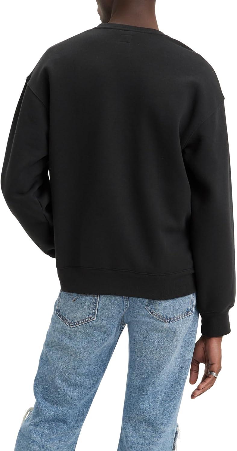 imageLevis Mens Relaxed Graphic Crewneck Sweatshirt501 Logo Outline Crew Caviar