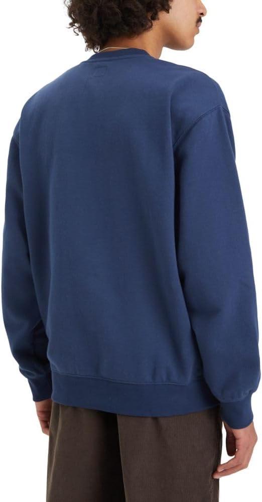 imageLevis Mens Relaxed Graphic Crewneck SweatshirtCrest Crew Dress Blues