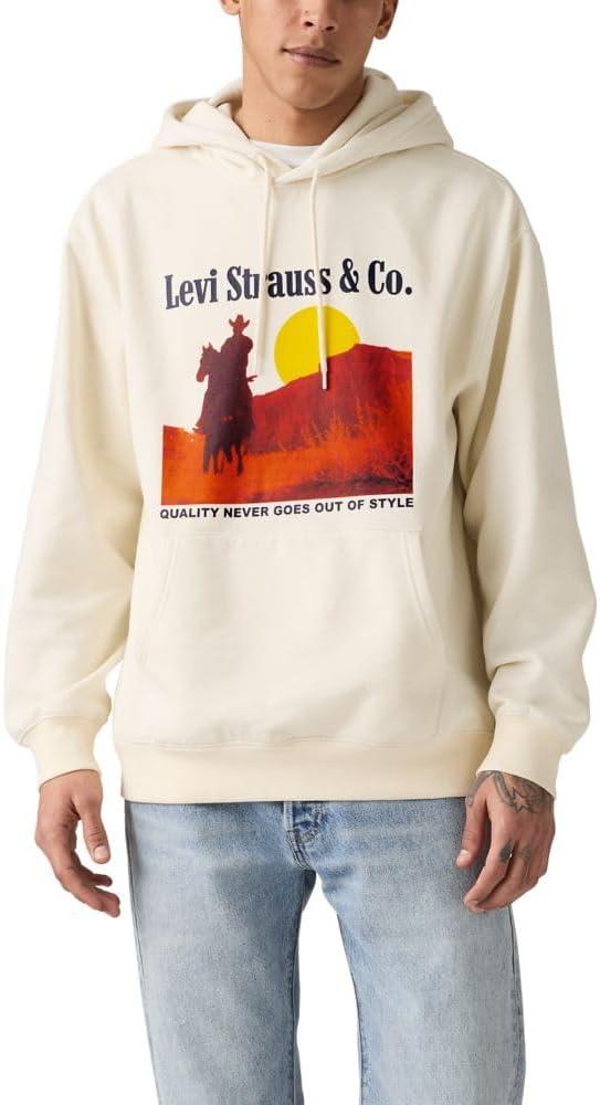 imageLevis Mens Relaxed Graphic Pull Over Also Available in Big amp TallNew Archival Western Egret