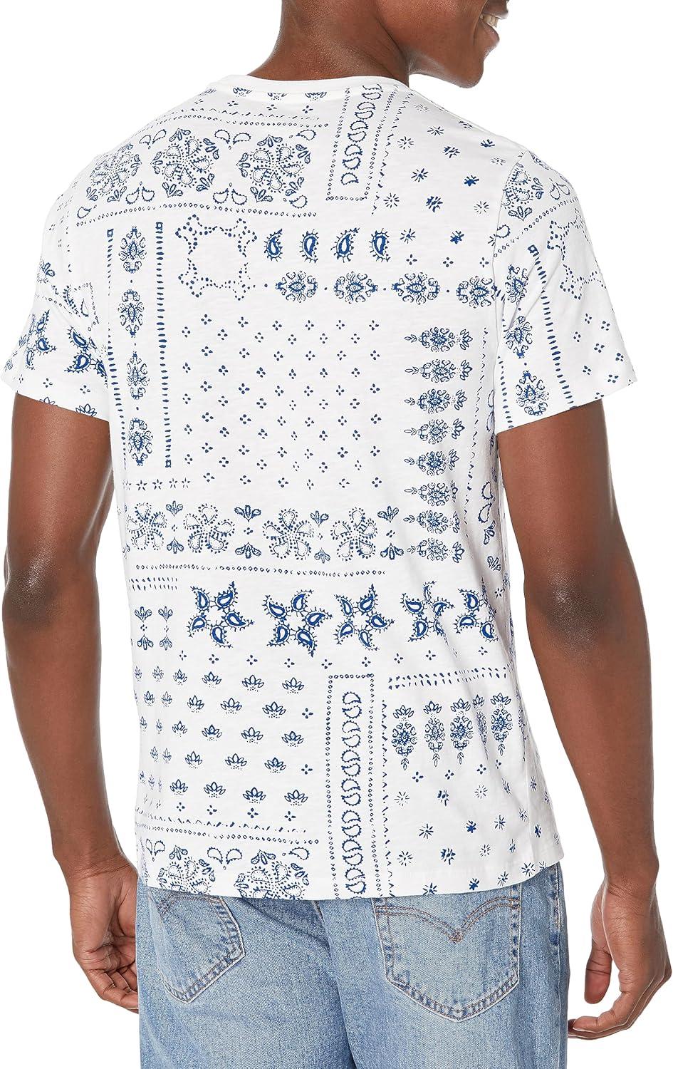 imageLevis Mens Short Sleeve Classic Pocket Tee Available in BigBandana Remix Bright White
