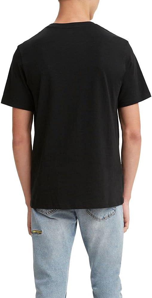 imageLevis Mens Short Sleeve Classic Pocket Tee Available in BigMineral Black Slub