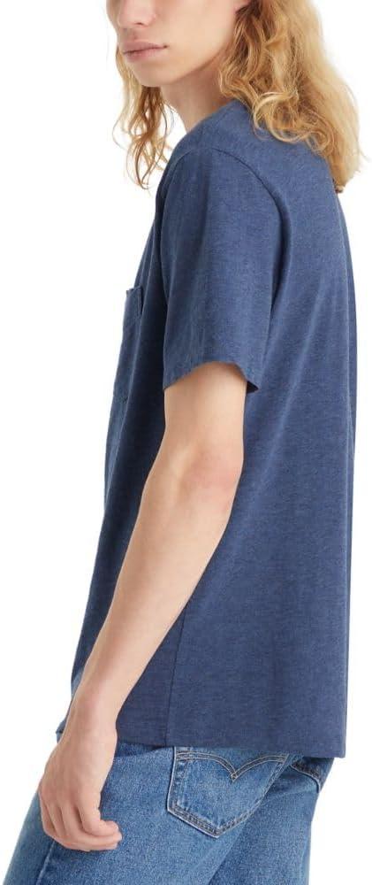 imageLevis Mens Short Sleeve Classic Pocket Tee Available in BigNew Dress Blues Heather
