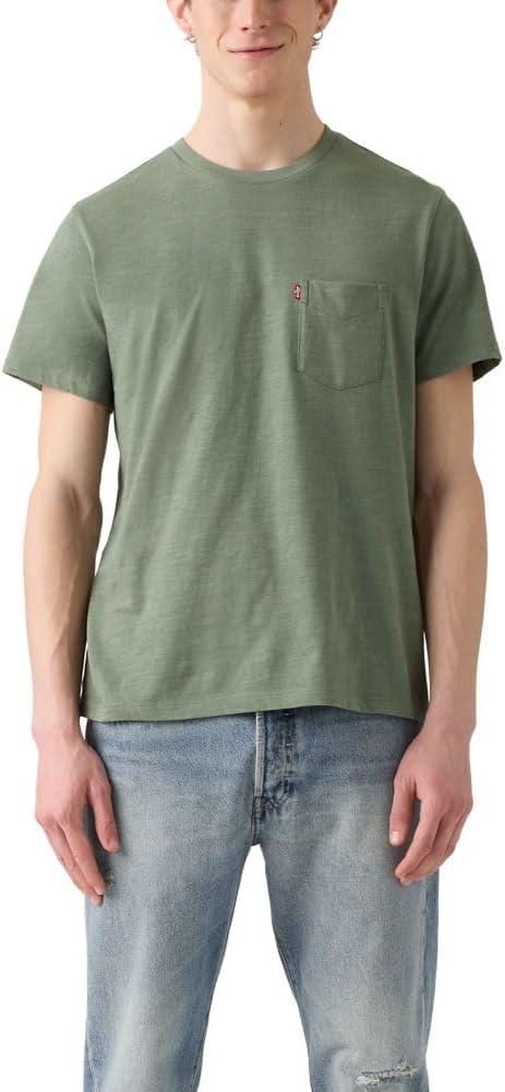 imageLevis Mens Short Sleeve Classic Pocket Tee Available in BigSlub Jersey
