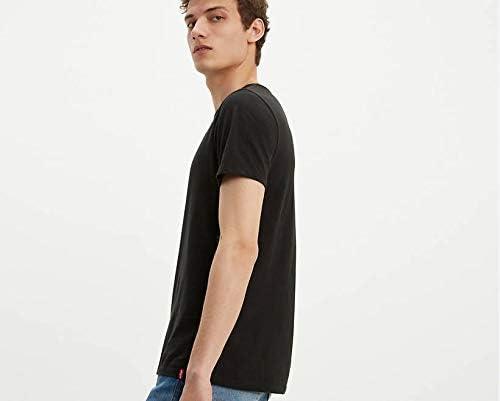 imageLevis Mens Slim Fit Crewneck Tee Shirt 2PackBlack Black