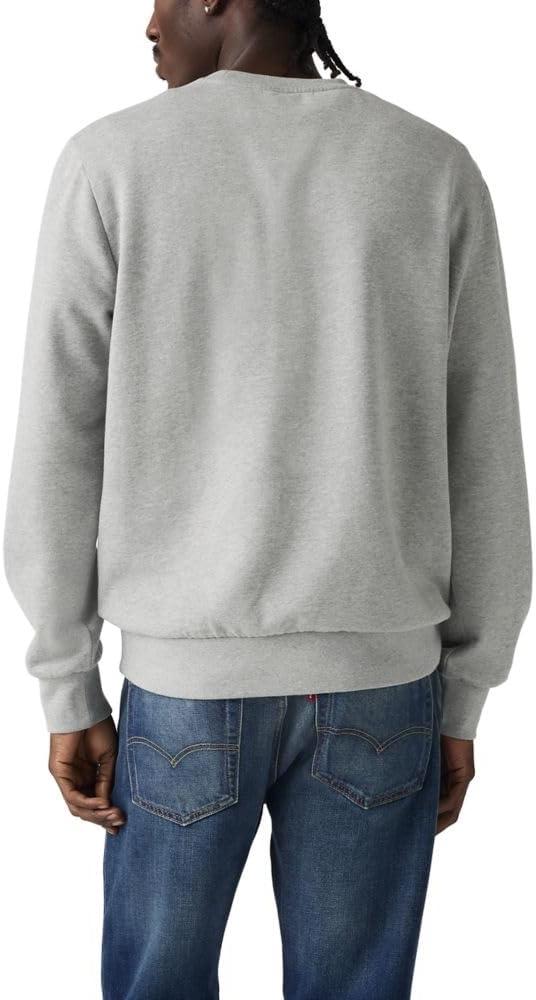 imageLevis Mens Standard Graphic CrewneckCrest Heather Grey