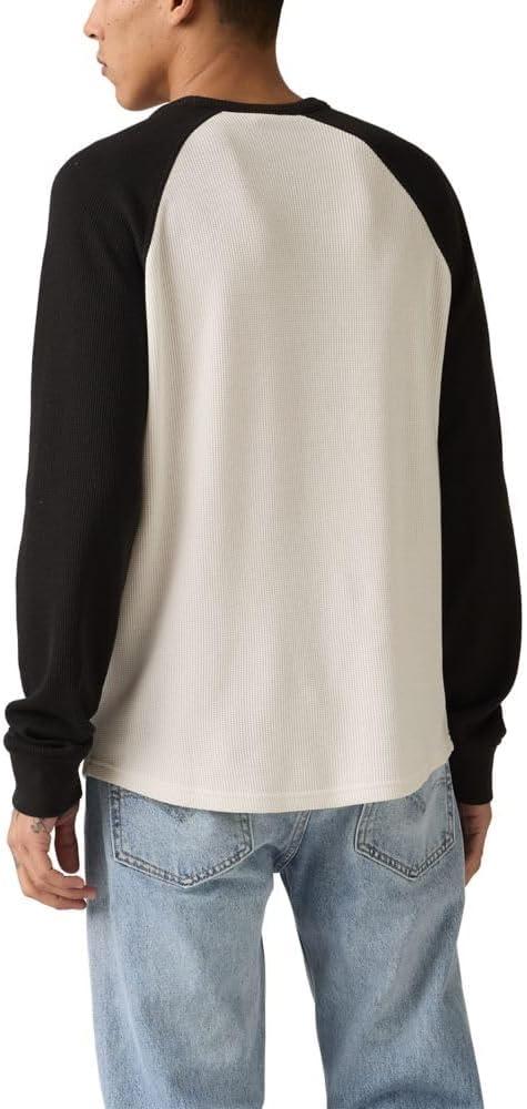 imageLevis Mens Thermal Raglan CrewneckNew Jet Black