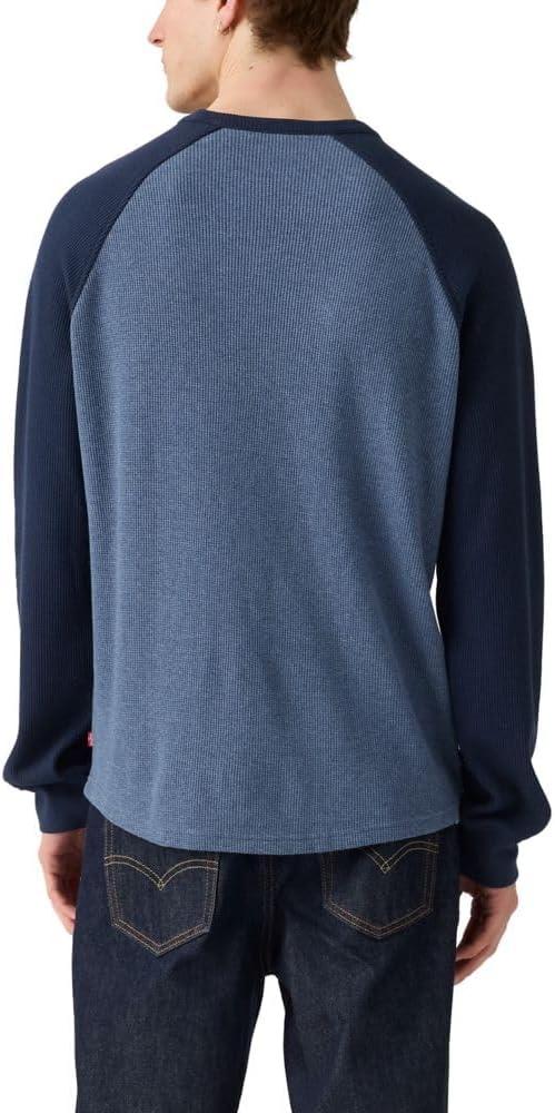 imageLevis Mens Thermal Raglan CrewneckVintage Indigo