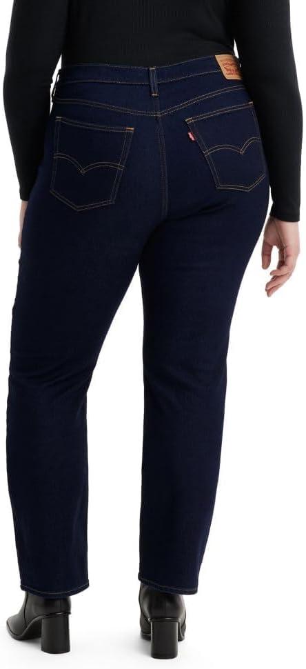 imageLevis Womens 724 High Rise Straight Jeans Plus SizeNew Cast Shadows Dark Indigo