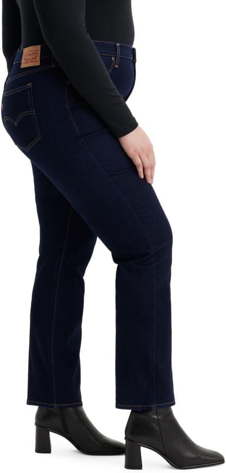 imageLevis Womens 724 High Rise Straight Jeans Plus SizeNew Cast Shadows Dark Indigo