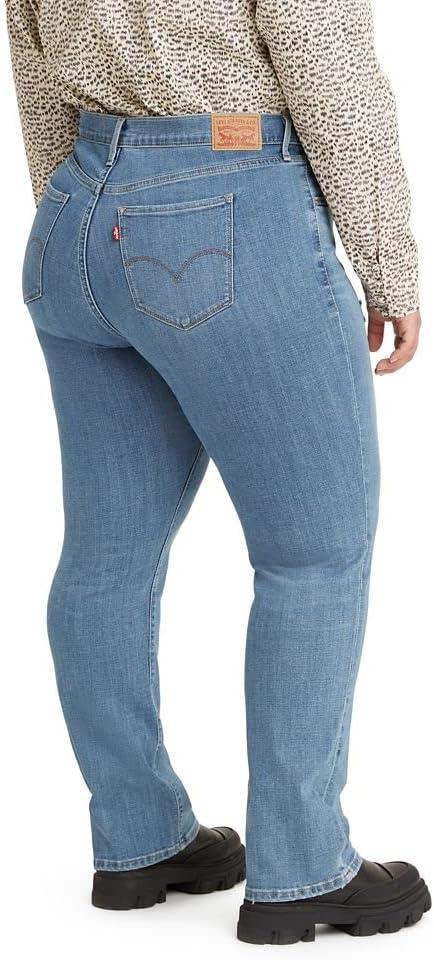 imageLevis Womens 724 High Rise Straight Jeans Plus SizeSlate Fixer Light Indigo