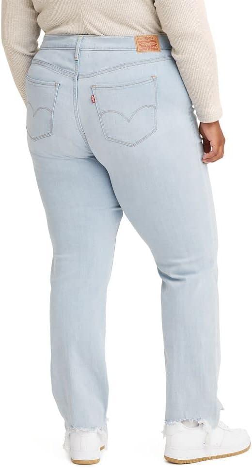 imageLevis Womens 724 High Rise Straight Jeans Plus SizeSlate Scan Light Indigo