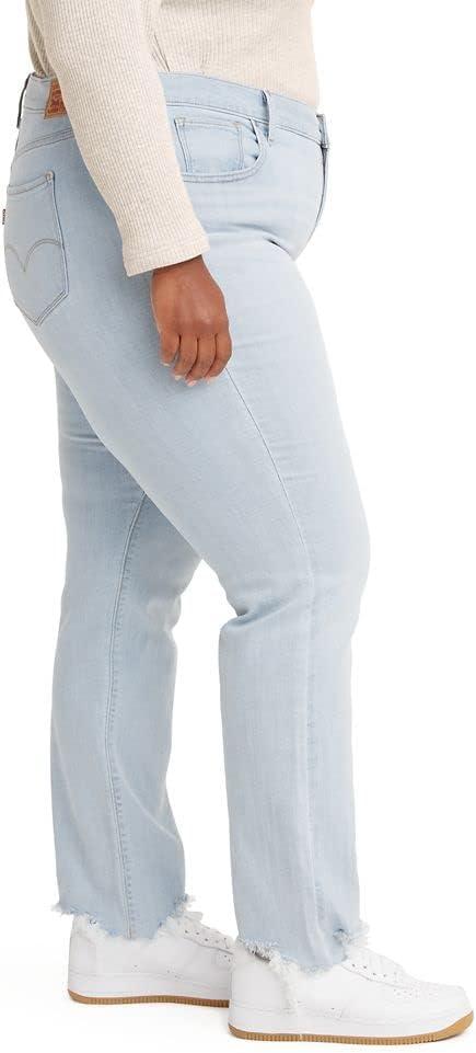 imageLevis Womens 724 High Rise Straight Jeans Plus SizeSlate Scan Light Indigo