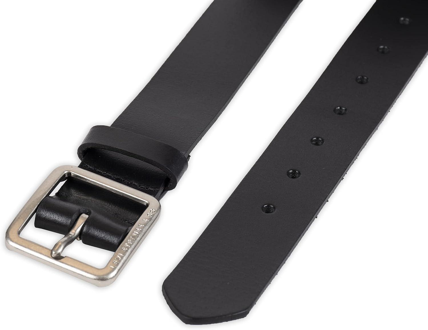imageLevis Womens Casual Leather Belt With Square Buckle Stylish Jeans amp Dress Belt Regular amp Plus SizesBlack Elevated