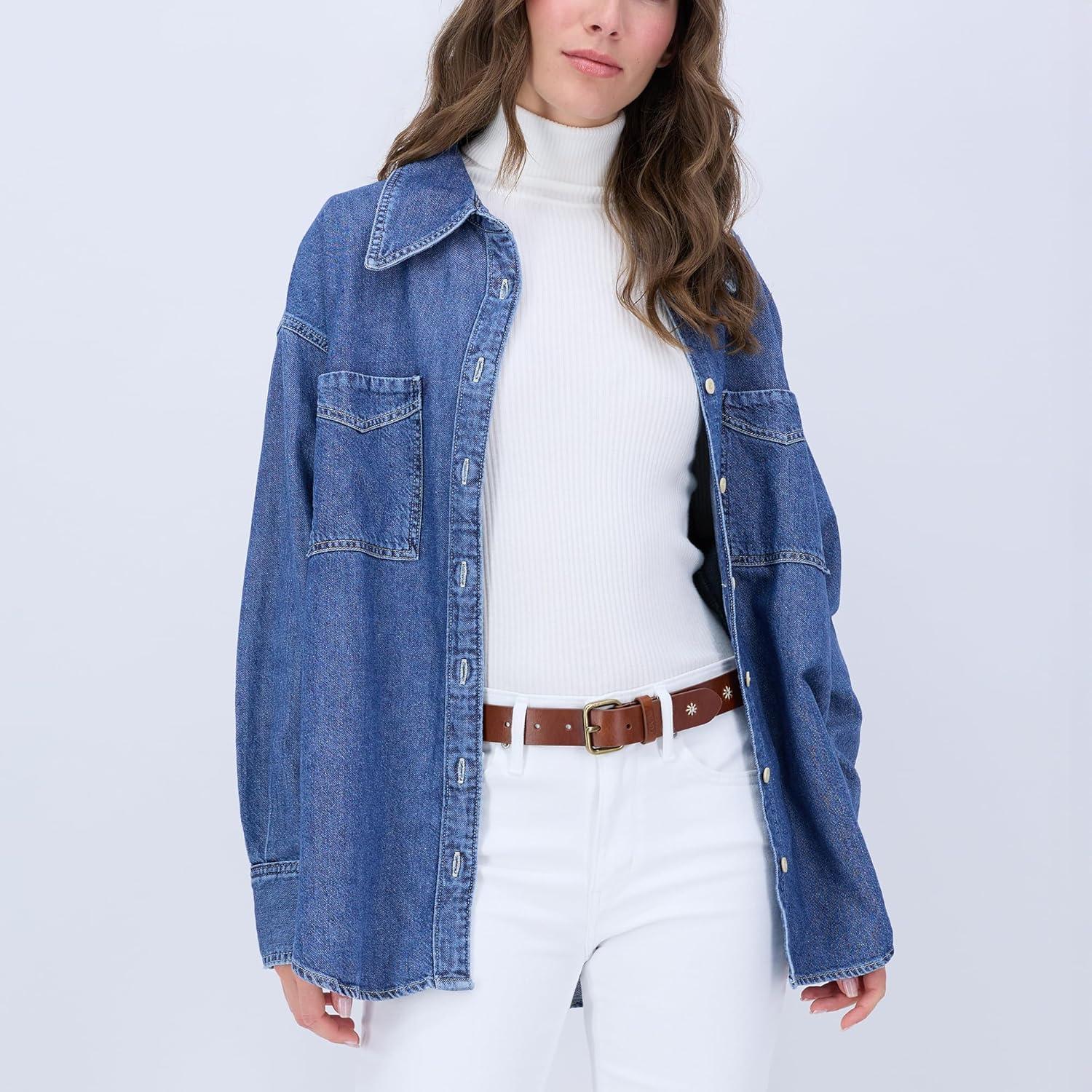imageLevis Womens Casual Leather Belt With Square Buckle Stylish Jeans amp Dress Belt Regular amp Plus SizesCognac Floral Stitch