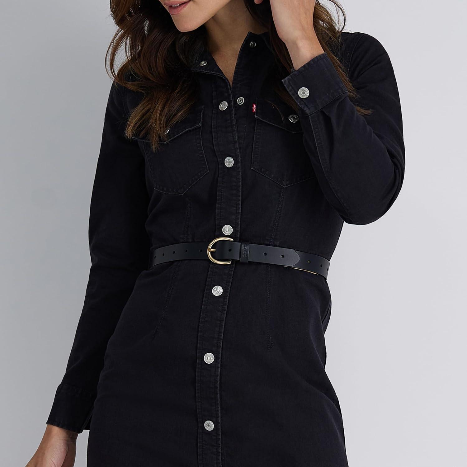imageLevis Womens Casual Leather BeltBlack Perforated