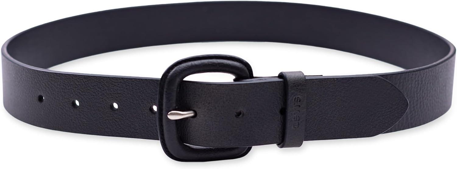 imageLevis Womens Casual Wrapped Leather Buckle Jean BeltBlack