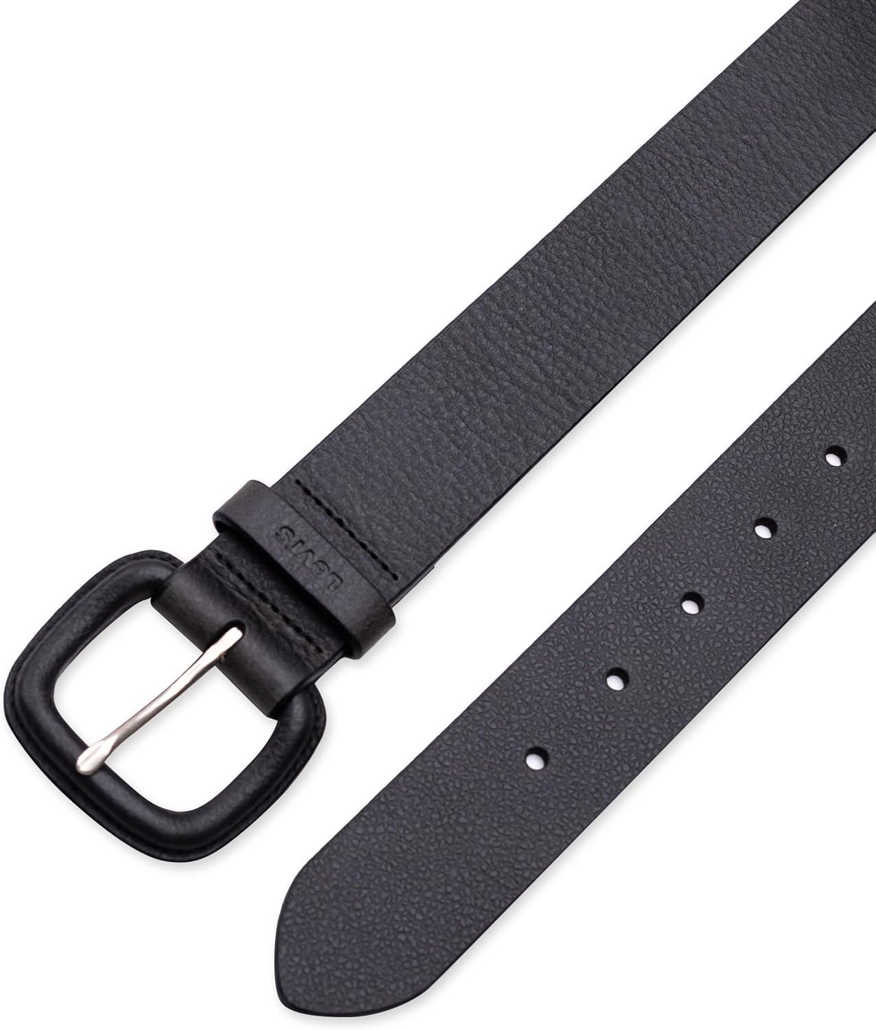imageLevis Womens Casual Wrapped Leather Buckle Jean BeltBlack