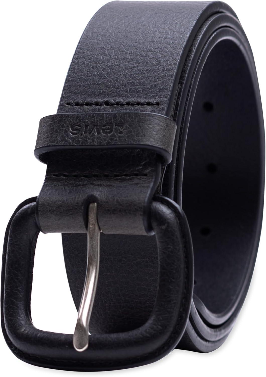 imageLevis Womens Casual Wrapped Leather Buckle Jean BeltBlack