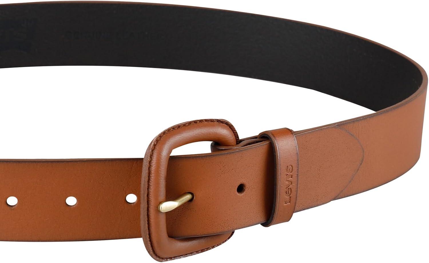 imageLevis Womens Casual Wrapped Leather Buckle Jean BeltTan