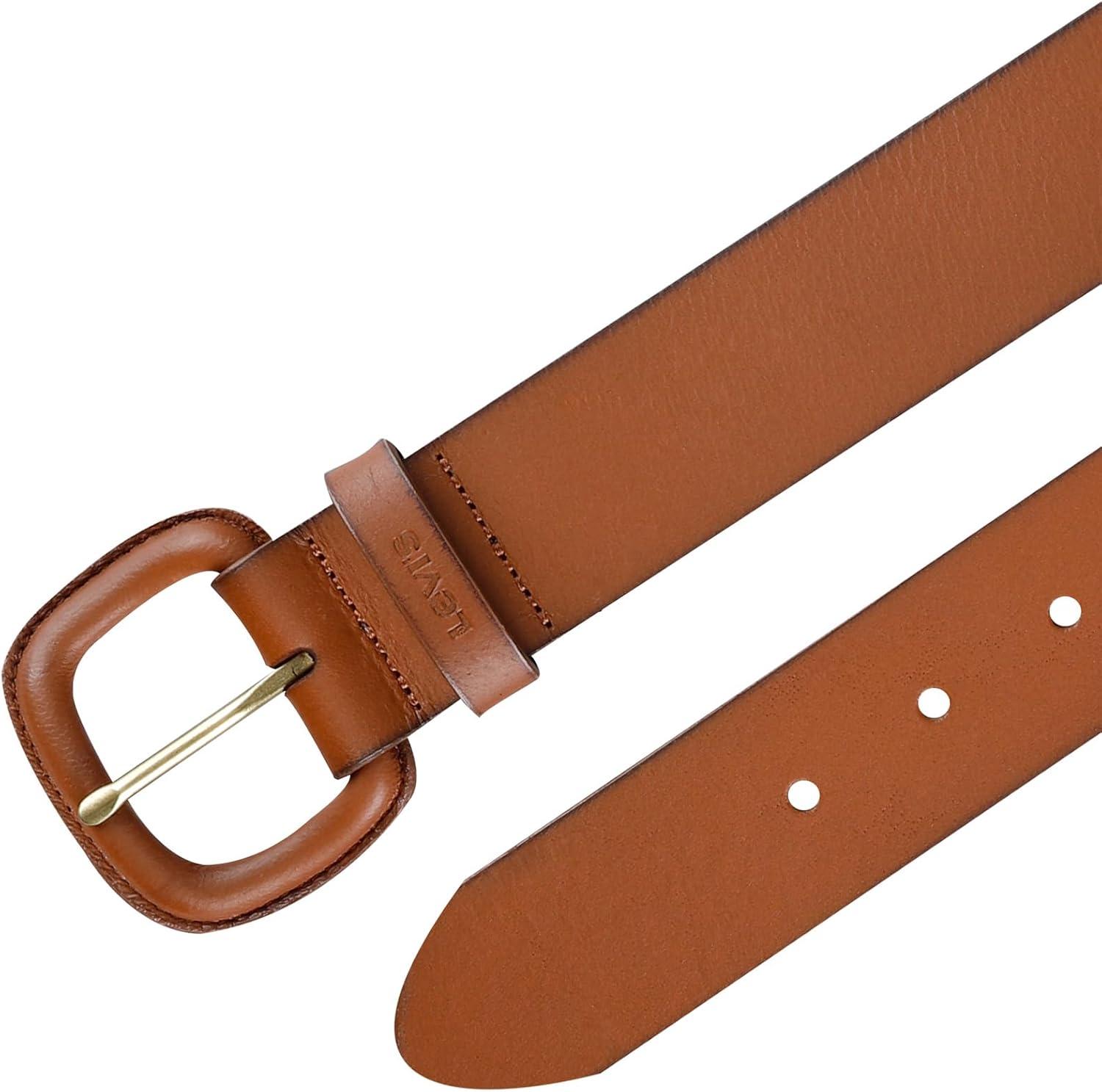 imageLevis Womens Casual Wrapped Leather Buckle Jean BeltTan