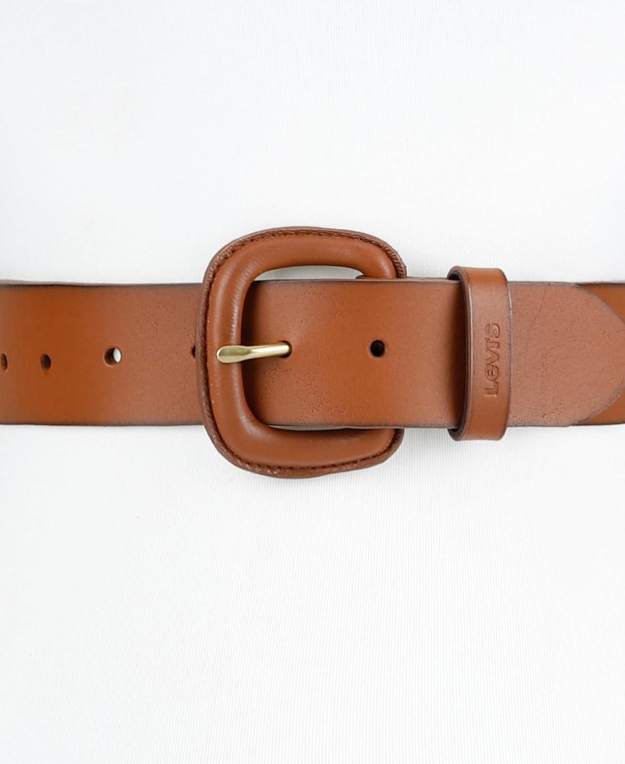 imageLevis Womens Casual Wrapped Leather Buckle Jean BeltTan