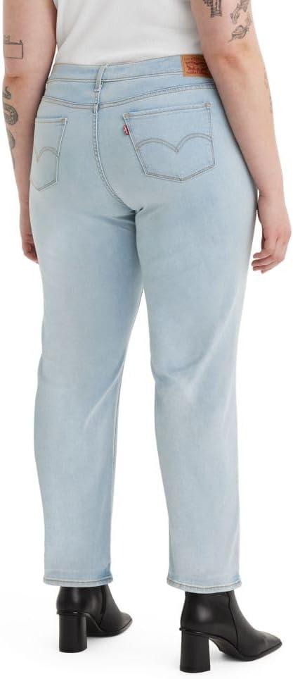 imageLevis Womens Classic Straight Jeans Plus SizeNew Indigo Imagin No Knee