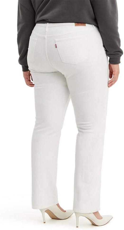 imageLevis Womens Classic Straight Jeans Plus SizeSimply White
