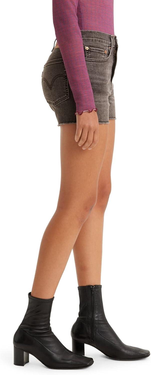 imageLevis Womens High Rise ShortsBlack Worn in
