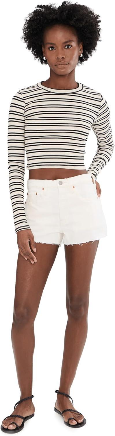 imageLevis Womens High Rise ShortsDisco Nights Cut Hem Stf